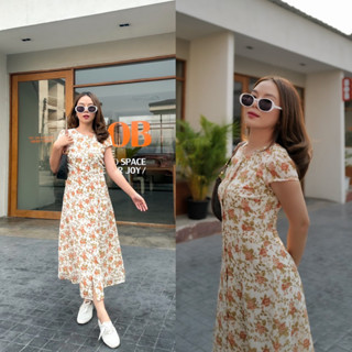 MASS Plus Collection : Dress - Cordia Flower👋ปัดซ้ายที่รูปเพื่อดูขนาดสินค้า