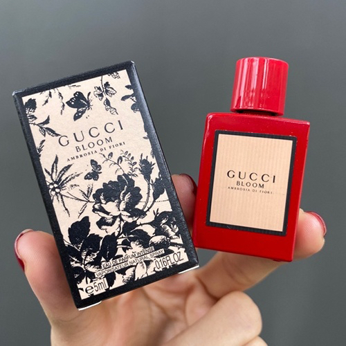 [SKU5100042] 💥พร้อมส่ง💥Gucci Bloom Ambrosia di Fiori EDP 5ml น้ำหอมกุชชี่บลู สีแดง  น้ำหอมแท้ พร้อมส