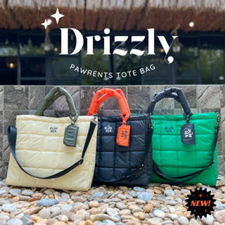 Drizzly Puffy Tote กระเป๋าใส่ของ เก็บของ ผ้ากันน้ำได้ จัดระเบียบของหมา กระเป๋าแฟชั่น กระเป๋านุ่มนิ่ม