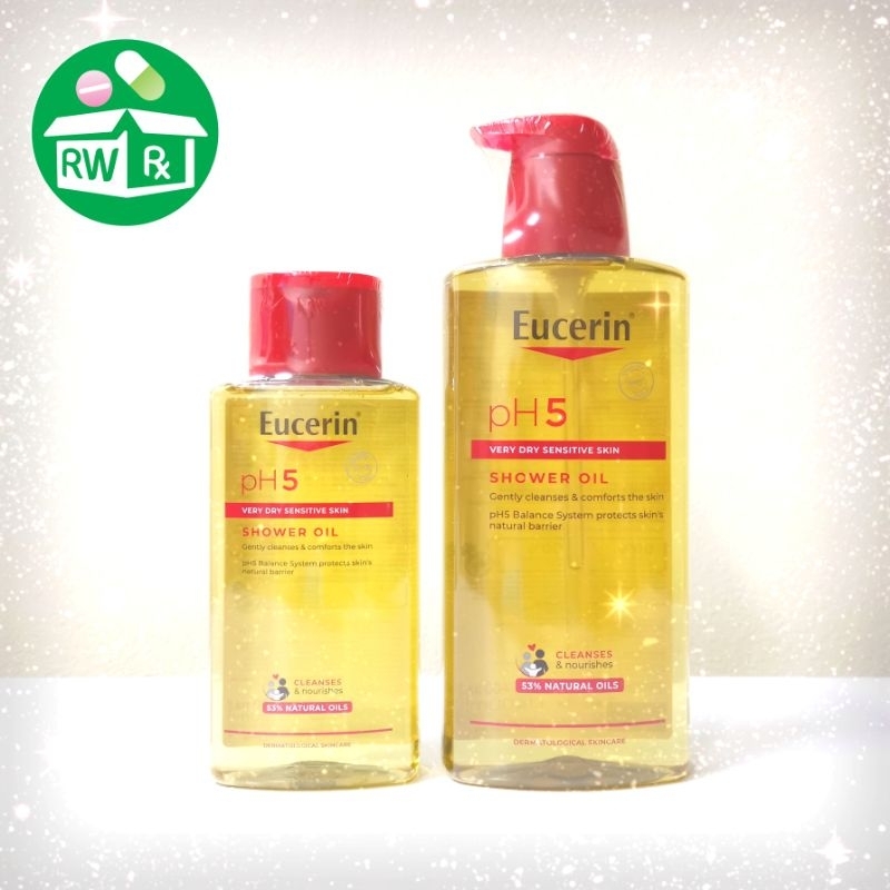 *Exp.4-6/27*โฉมใหม่ Eucerin pH5 shower oil 200ml / 400ml ครีมอาบน้ำผสมน้ำมัน ชาวเวอร์ ออยล์ สำหรับผิวแพ้ง่าย ผิวแห้งมาก