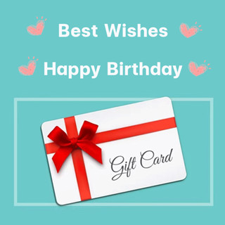 การ์ดวันเกิด การ์ดอวยพร Happy Birthday/Best Wishes/Gift Card