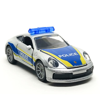 Majorette Porsche 911 Carrera S - Police Silver ล้อ RT5UG Scale 1/60 (8cm) ไม่มี package