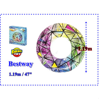 ห่วงยาง47" ห่วงยางแฟนซี ห่วงกราฟฟิก ห่วงยางเป่าลม Bestway 36232