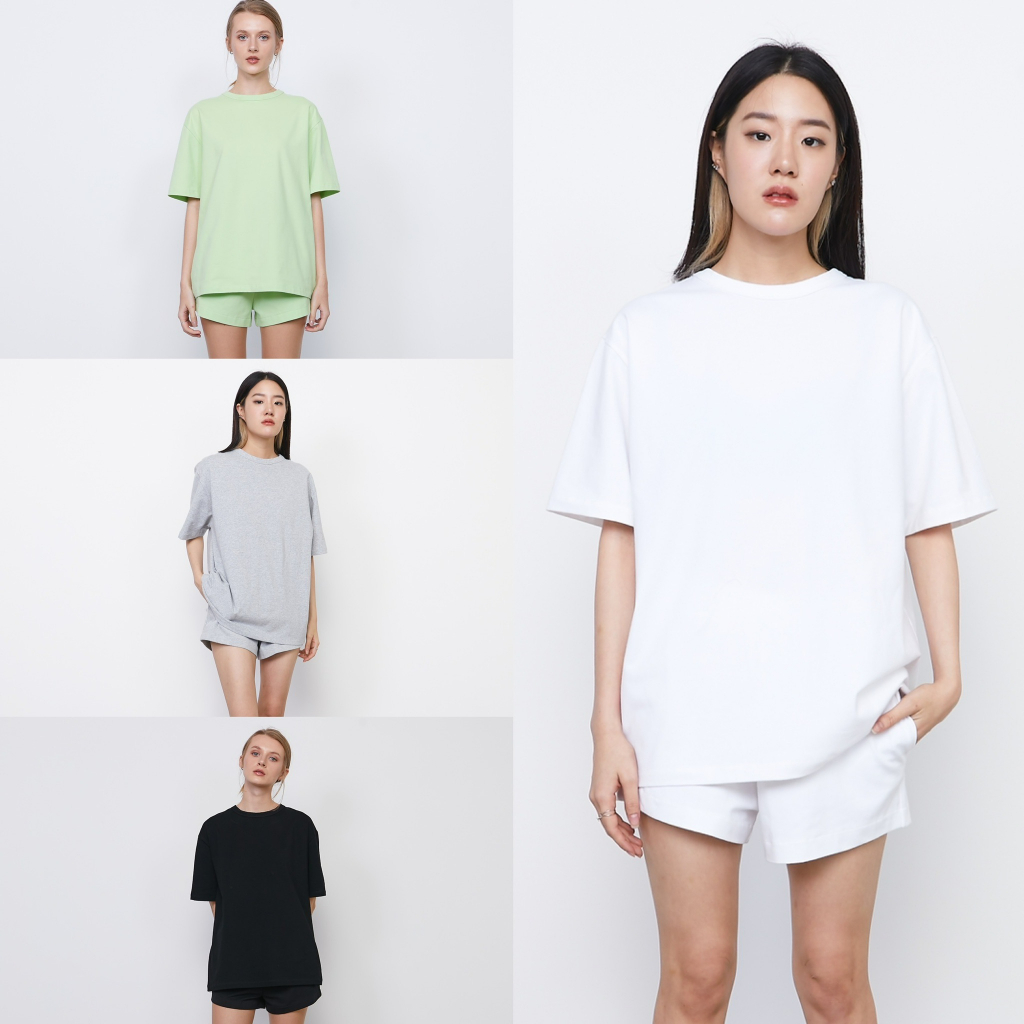 picht Love Tee แขนสั้น ผ้าCotton Suede ทรงOversize (LuxeLounge Collection)