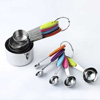 Measuring cups ชุดช้อนตวงสแตนเลส 10 ชิ้น JR0420-79