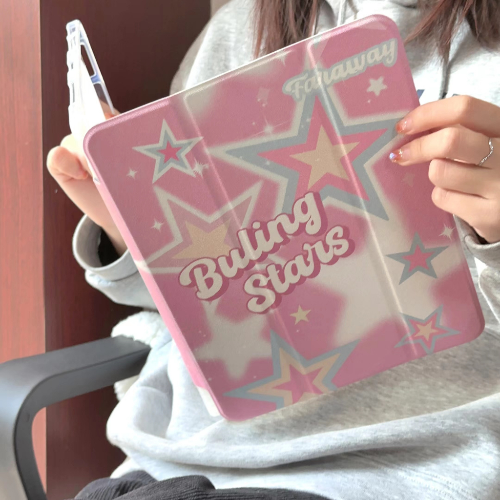 24ชั่วโมง เคสไอแพด Gen9 10.2 Air5 Buling Stars เคสiPad Gen8,Air4 ใส่ปากกาได pro11 2024 MINI7 Air6