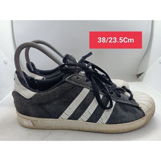 Adidas Size 38 ยาว 23.5 รองเท้ามือสอง ผู้หญิง ผู้ชาย ผ้าใบ แฟชั่น ทำงาน ลำลอง เดิน  เที่ยว วิ่ง ออกกำลังกาย