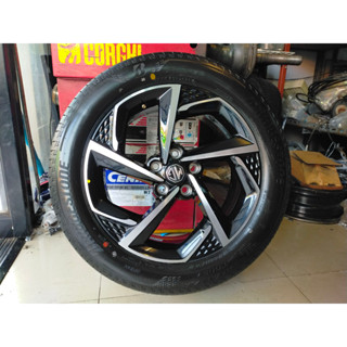 แม็กmg ป้ายแดงสีเดิม ขอบ17 พร้อมยางบริสโตน 215 55 17 ปลายปี22  ใส่mg ep,mg zs ev