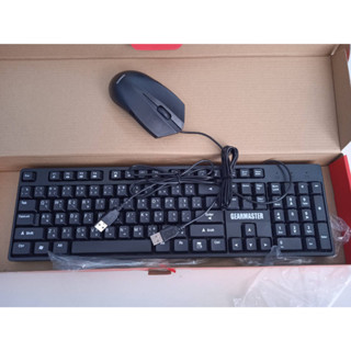 KEYBOARD+Mouse ชุดเมาส์คีร์บอร์ด 102 แบบมีสาย  ปุ่มนิ่มกดง่าย คีร์บอร์ดต่อคอมและโน้ตบุ๊ค ใช้ได้กับคอมทุกรุ่น