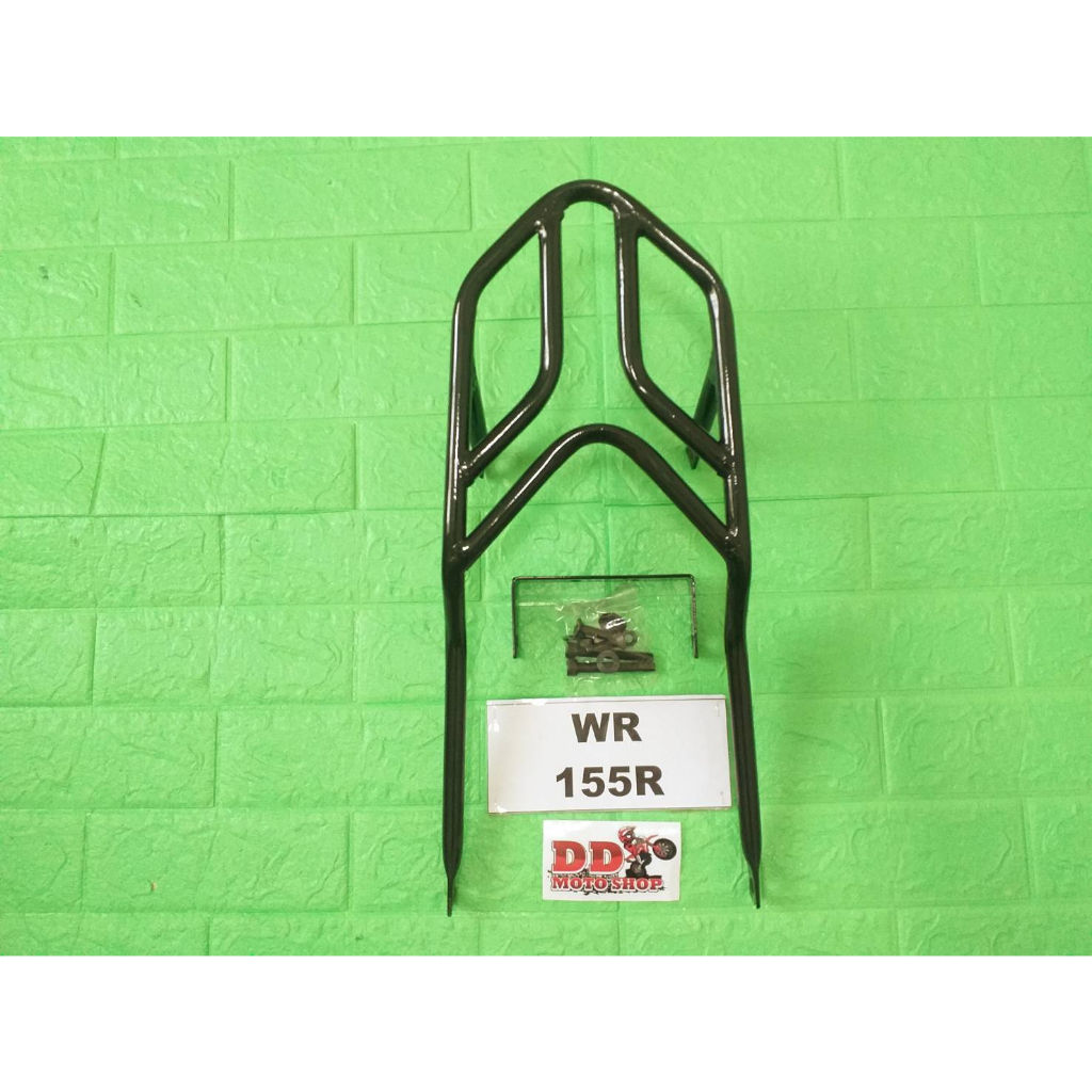 ตะแกรงท้าย WR155R #เหล็กแป๊ป  แร็คท้าย WR155R ตะแกรงรถมอไซค์WR155R แร็คท้ายมอไซค์WR155R