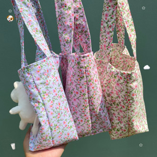 กระเป๋าถือ handbags กระเป๋าผ้าน่ารัก ลายดอกไม้ ละมุน👛🌷✨