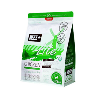 NEEZ+ Lite นีซ อาหารแมวเกรดพรีเมี่ยม สำหรับแมวโต สูตรไก่ เกรนฟรี 2 kg.