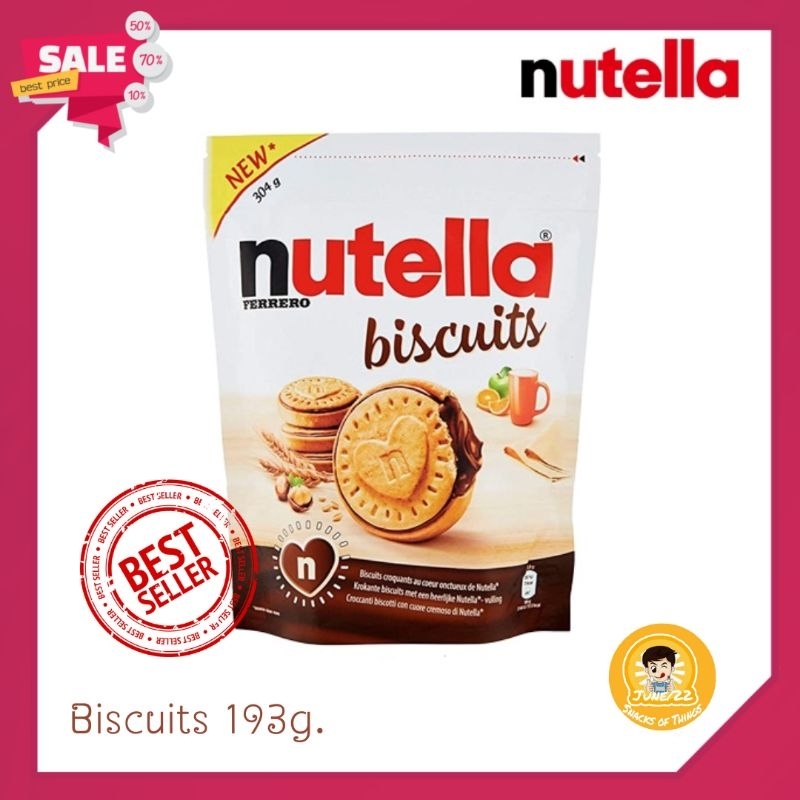 🔥NEW🔥 นูเทลล่า บิสกิต 🍫 nutella biscuits ขนาด 193 กรัม ❤ ขนมสุดฮิต จากอิตาลี 🇮🇹 นูเทล่า B