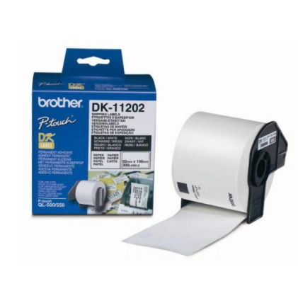 ป้ายสติกเกอร์พิมพ์อักษร DK-11202 ขนาด 62 mm. * 100 mm.