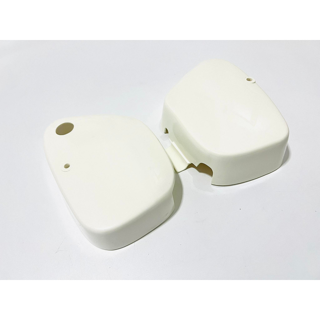 ฝากระเป๋า c100 c50 c65 สีขาว/พลาสติกชุบ  B54