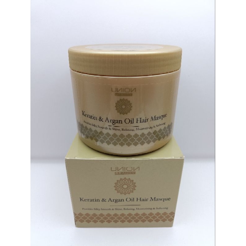 Union Keratin & Argan oil hair Masque ยูเนี่ยน เคราติน แอนด์ อาร์แกนออยแฮร์มาร์ค 500 มล.