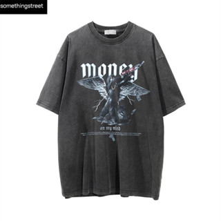 เสื้อยืดผู้ชายโอเวอร์ไซส์ money เสื้อy2k เสื้อผ้าแฟชั่น เสื้อมินิมอล เสื้ออปป้า เกาหลี