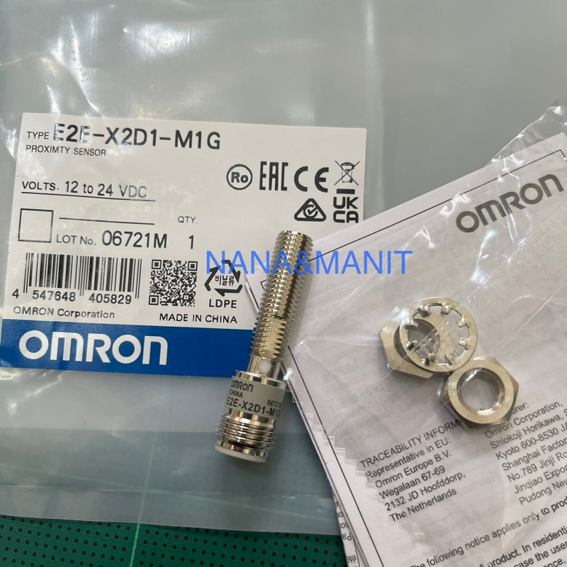 E2E-X2D1-M1G จับโลหะ หัวM8 J.4 PIN พร้อมส่งในไทย🇹🇭