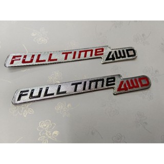 โลโก้ FULL TIME 4WD   ติดท้ายรถ