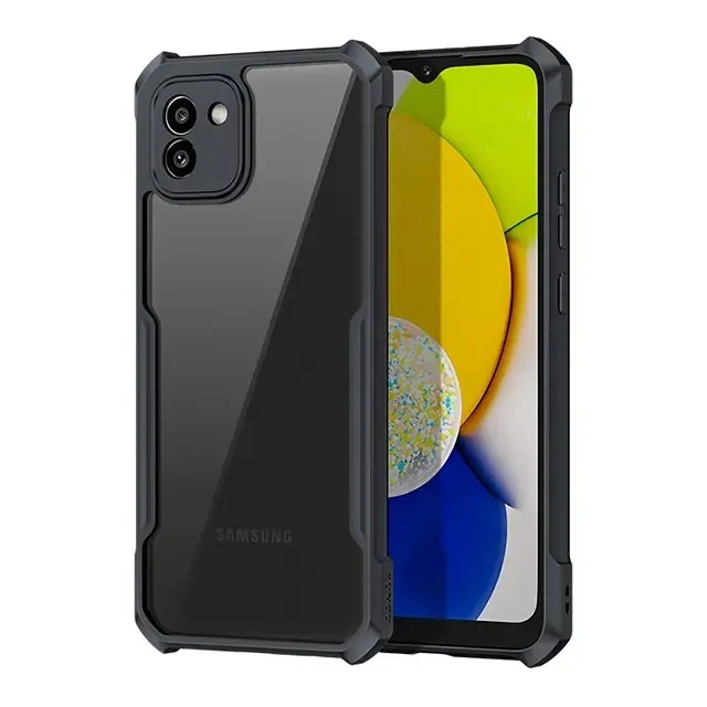 เคสโทรศัพท์ ซัมซุง เคสใสขอบสี Case Samsung galaxy A03 เคสกันกระแทก ขอบนิ่มหลังแข็ง