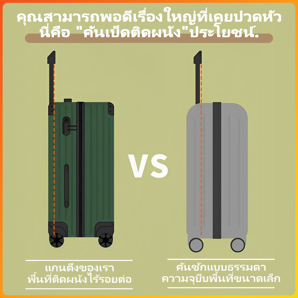 กระเป๋าเดินทาง กระเป๋าเดินทางล้อลาก 20นิ้ว 24 นิ้ว รุ่นซิป วัสดุABS+PC แข็งแรงทนทาน