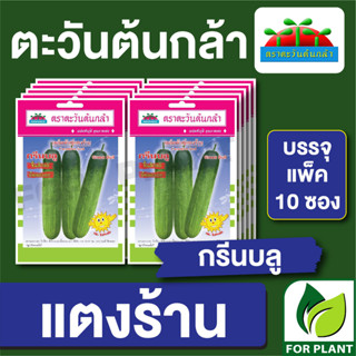 เมล็ดพันธุ์ ผักซอง แตงร้าน กรีนบลู  ตราตะวันต้นกล้า บรรจุแพคล่ะ 10 ซอง ราคา 64 บาท