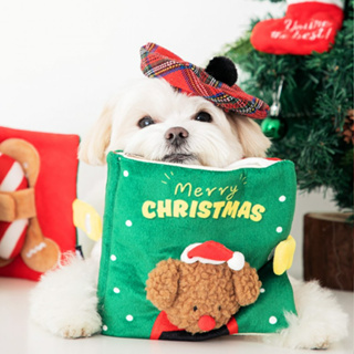 Biteme Nosework Book Toy - Merry Christmas ของเล่นสำหรับสุนัข ซ่อนขนมได้ นำเข้าจากประเทศเกาหลี