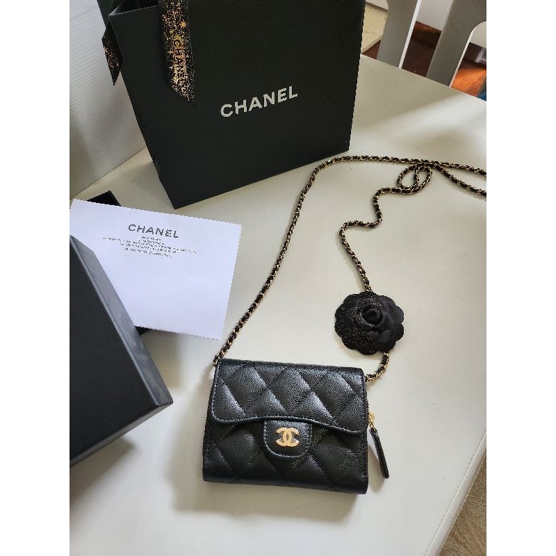 Chanel Card XL zippy with chain Holo31