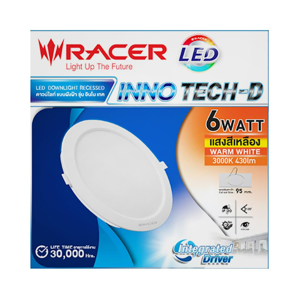 โคมไฟดาวน์ไลท์ LED แบบฝังฝ้า รุ่น INNO TECH-D (6W , 9W , 12W , 18W) ราคา ถูกที่สุด ดีลบีเคเค แกลเลอรีภาพที่ 5