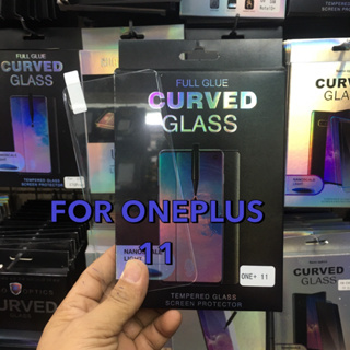 ONEPLUS11ฟิล์มกันรอย ฟิล์มกันรอยหน้าจอ ฟิล์มกระจกกาว UV แบบใสทั้งแผ่น (UV Curved Glass)