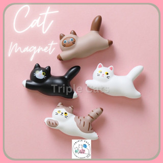 แม่เหล็กแมวกระโดด แม่เหล็กแมว แม่เหล็กติดตู้เย็น Cat Magnet 3D แม่เหล็กเรซิ่น แม่เหล็กน่ารัก แม่เหล็กรูปแมว