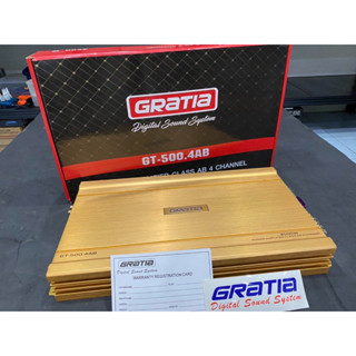 GRATIA GT-500.4AB เกาหลีแท้ แรง ใส้สวยๆ ขับเสียงกลาง 8ดอก แหลม 8ดอก ได้สบายๆ ไม่ตัด