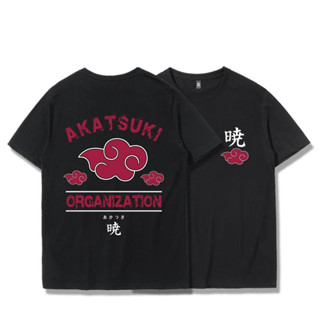 เสื้อยืดอะนิเมะนารูโตะ -Akatsuki โลโก้ Anime เสื้อยืดผ้าฝ้าย 100% สไตล์เท่ สำหรับแฟนพันธุ์แท้!