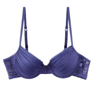 ELLE lingerie I Moulded bra ยกทรงมีโครงเสริม PAD ฟองน้ำ แต่งพลีทและผ้าลูกไม้ I LB7502