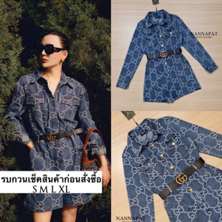 Playsuit สวยเก๋ ดูดีมีราคา ใส่ได้ทุกโอกาสเลยนะคะ งานผ้ายีนส์อย่างดี ลายแบรนด์ดัง งานกระดุมหน้า มีกระเป๋า ทรงสวย มาพร้อม