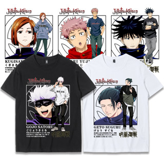 Jujutsu Kaisen เสื้อยืดอะนิเมะสองมิติแนวโน้มญี่ปุ่น Wujo Wu แขนสั