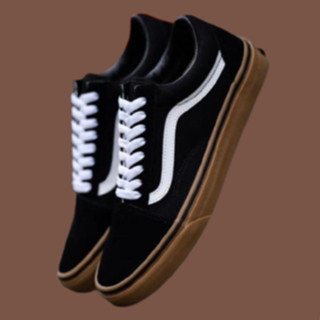 VANS Old Skool (PRO) - Black/Medium Gum แท้100%  พร้อมส่ง (สินค้ามีกล่อง)  [มีบริการเก็บเงินปลายทาง]🌟🌟🌟👟