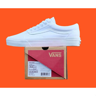 Vans True White แวน แท้100%  พร้อมส่ง (สินค้ามีกล่อง)  [มีบริการเก็บเงินปลายทาง]🌟🌟🌟👟