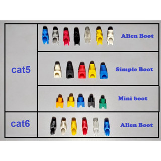 boots rj45 ใช้กับสายแลน cat5 ชุดละ40ตัว