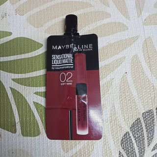 (1 ซอง) ลิปซอง เมย์เบลลีน Maybelline Sensational Liquid Matte 2 มล พร้อมส่ง