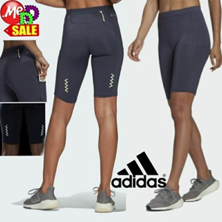 ADIDAS - ใหม่ กางเกงรัดรูปใส่ออกกำลังกาย/เต้น/วิ่ง/ปั่นจักรยาน เอวสูง FASTIMPACT RUNNING BIKE HIGH-RISE SHORT H57765