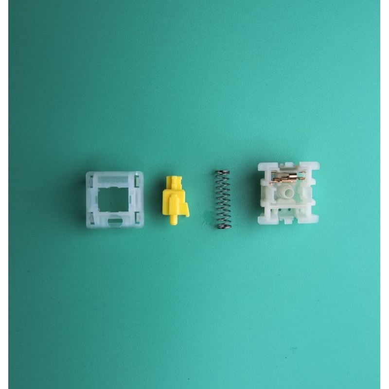[พร้อมส่ง] Gateron Milky Yellow PRO - Factory Lubed - Linear Switch 5 pin ลูบ​มาแล้วจากโรงงาน​ สวิตช์​ ​คีย์บอร์ด​