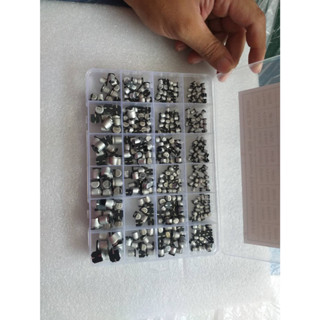 Capacitor SMD Electrolytic Capacitor 400Pcs 24 Values Aluminium 1uF‑1000uF ส่งจากกทม