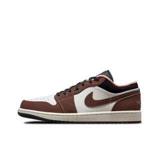 Nike Air Jordan 1 Low “Mocha Brown” Online รองเท้าบาสเก็ตบอลกีฬารองเท้าผ้าใบ k7TUรองเท้าผ้าใบ J4BH【ของแท้100%】