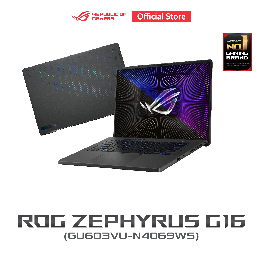 ASUS ROG Zephyrus G16 (GU603VU-N4069WS) Gaming Laptop, 16” 240Hz QHD+, GeForce RTX 4050, 13th Gen In
