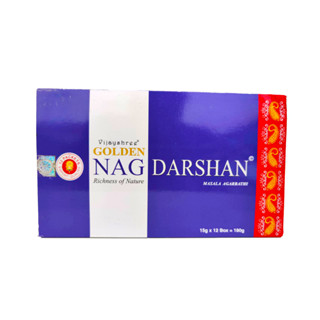 Natural Efe / Indian incense sticks - GOLDEN NAG DARSHAN / Box Set (12 Boxes)