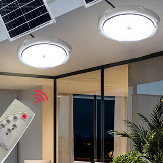 【ส่งจากกรุงเทพ】ไฟพลังงานแสงอาทิตย์ โคมไฟเพดาน โซล่าเซลล์ โคมไฟกลางแจ้ง Solar Ceiling Light LED 60w 100w 200w 300w 500w ไ