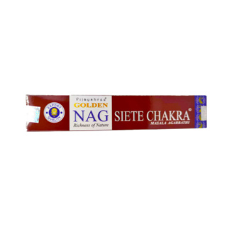 Natural Efe / Indian incense sticks - GOLDEN NAG 7 CHAKRA / ธูปหอม 7 จักกะ 15g