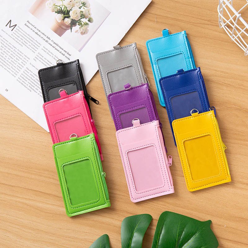 viiaw12 ซองบัตรพนักงานPU สีล้วน ซองmrt BTS MRT คีย์การ์ด ซิปข้าง บัตรพนักงาน บัตรนักเรียน บัตรนักศึกษา - รูปที่ 4