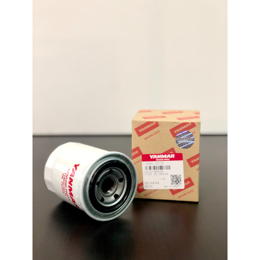 กรองน้ำมันเครื่อง YANMAR ViO80, SV100 และ ViO30-7, ViO35-7 - แท้ 100% กรองเครื่อง กรองยันม่าร์ สำหรั